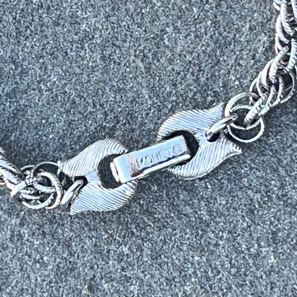 Monet Floral Mid Century Necklace Funky Avant Garde Sunflower pendant - Picture 3 of 9